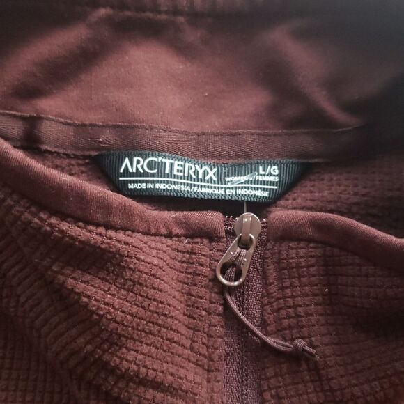 Arcteryx Womens Brown Chic Feminine Athleisure Outdoor Half Zip Pullover Size L - Picture 3 of 6